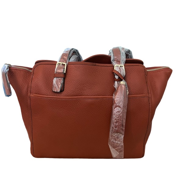 NEW Isaac Mizrahi! Leather tote bag purse 👜 - Picture 2 of 11